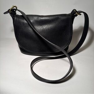 Vintage COACH FLETCHER Crossbody Black Leather Bag Shoulder Purse 4150 READ